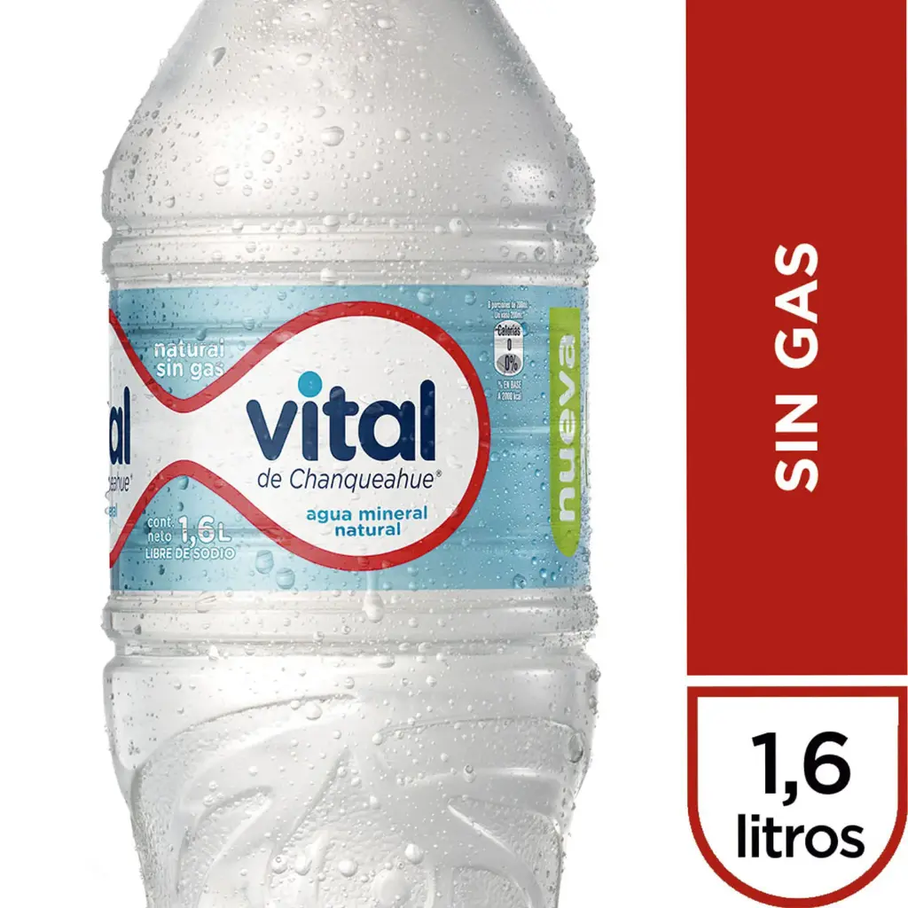 Agua Mineral Vital Sin Gas – Botella 1.6 L