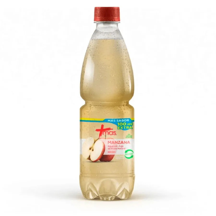 AGUA MAS MANZANA SIN GAS 600ML