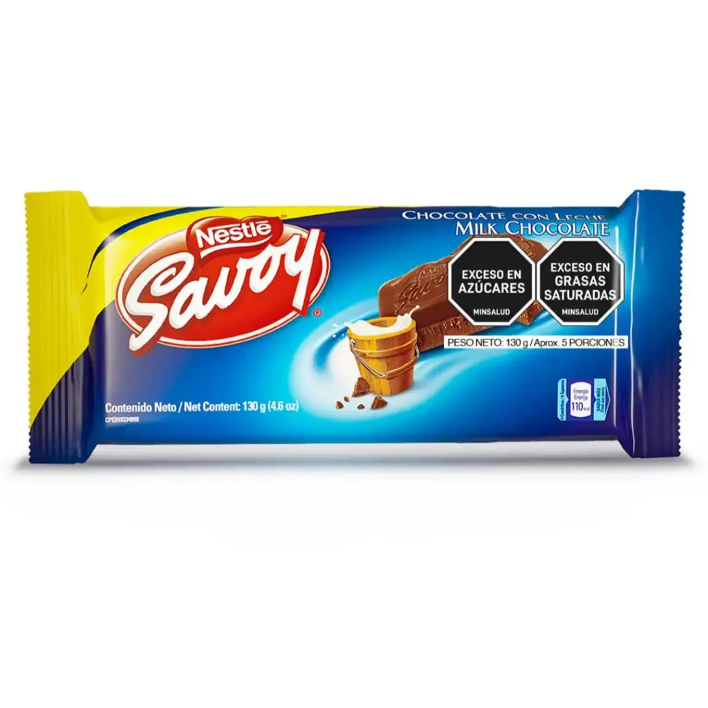 Chocolate de Leche Savoy 130gr