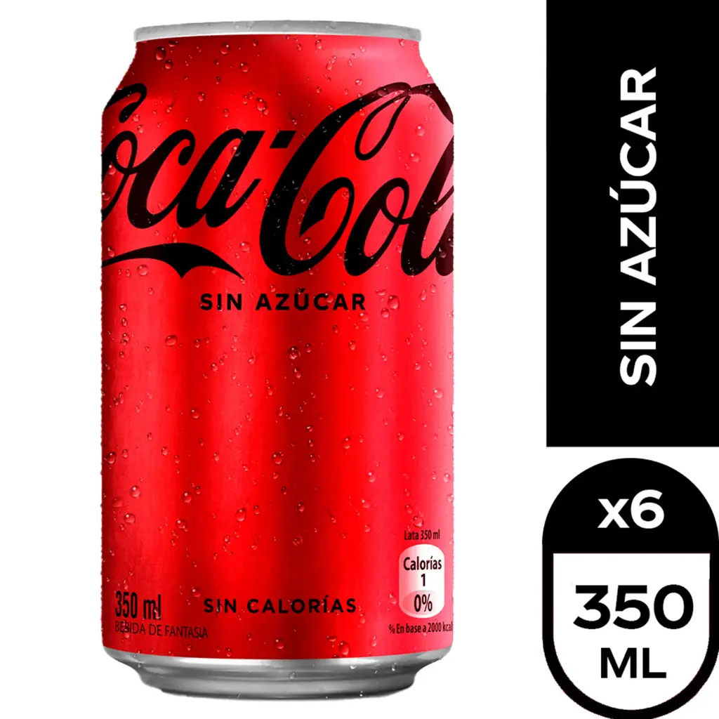 Coca Cola Zero Lata 350 cc