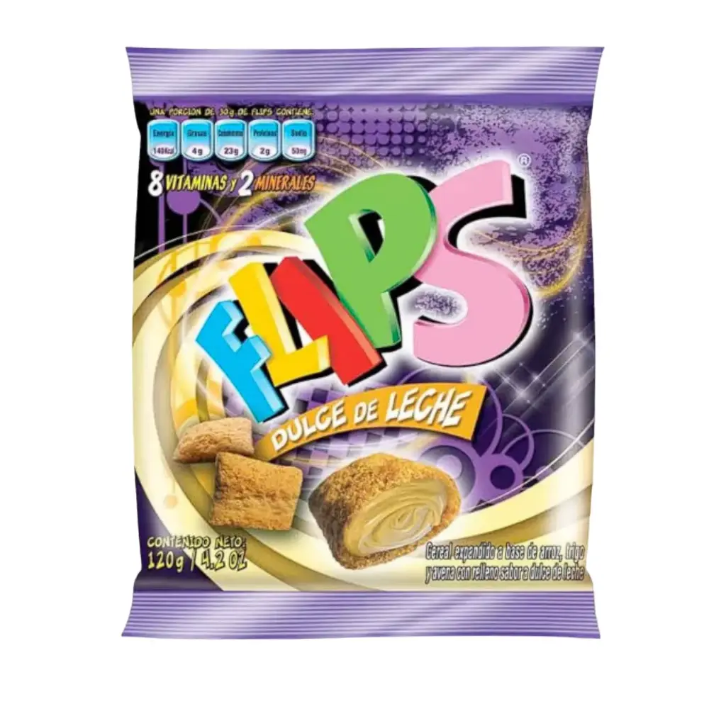 FLIPS DULCE LECHE 120 GR