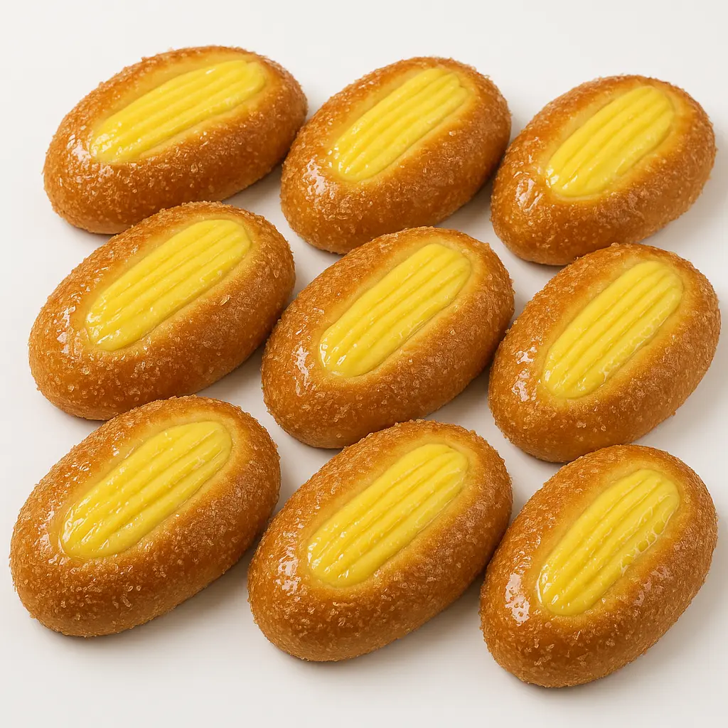 PAN DE COCO CON CREMA PASTELERA