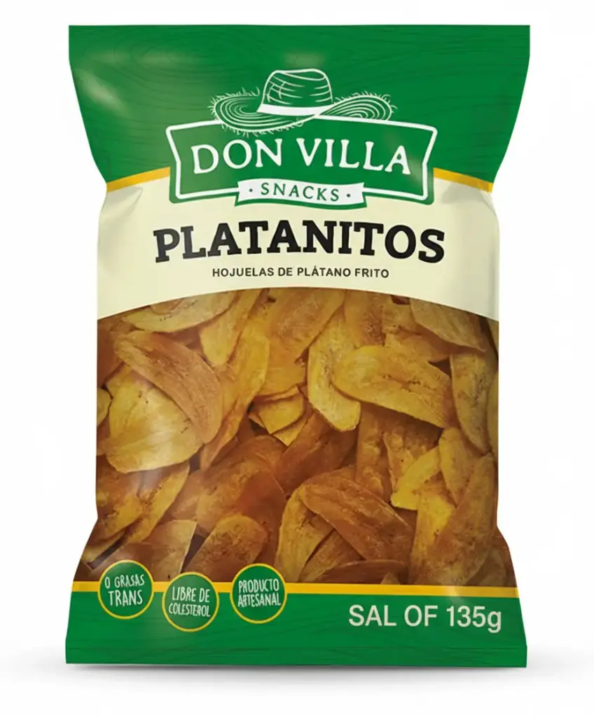 [P10109] 🍌 Platanitos Don Villa con Sal – 135 g 