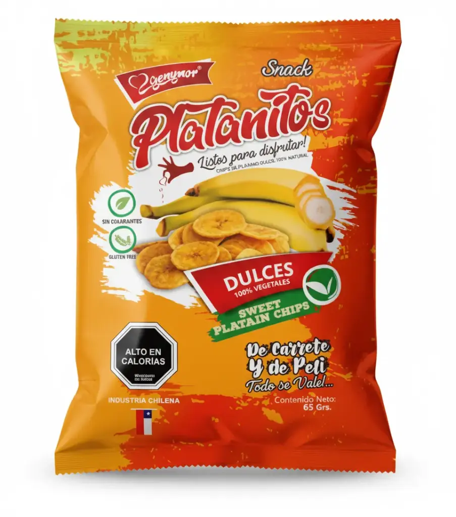 [P553] PLATANITOS GENYMOR DULCE 65GR