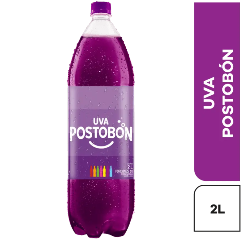 🥤 Gaseosa Postobón Uva – Botella 2 Litros 