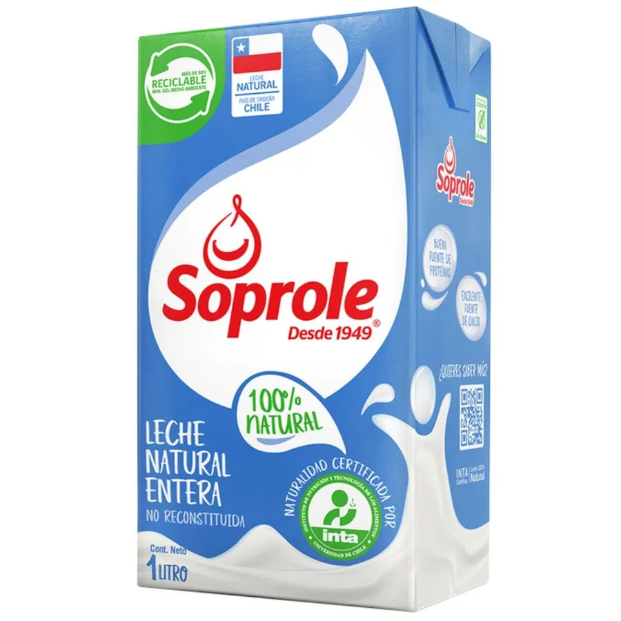 [P6053] SOPROLE LECHE ENTERA UTH 1 LT 