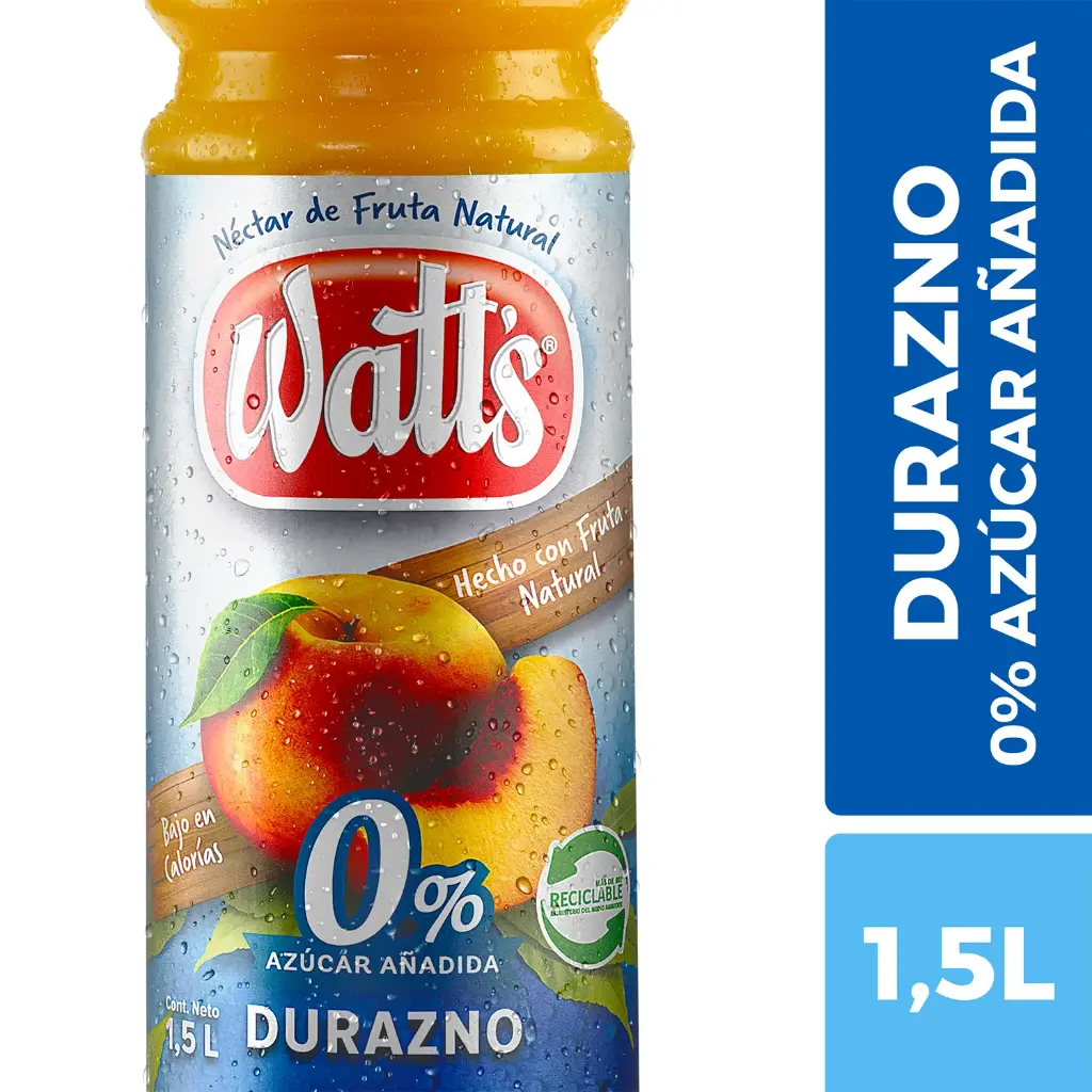 [P10002] WATTS DURAZNO LIG PET 1.5 LT