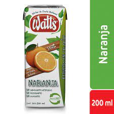[P805] 🧃Néctar Watt’s Naranja 200 ml