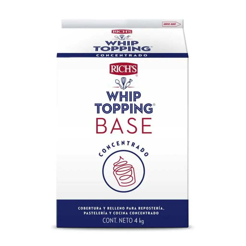 WHIP TOPPING ( CREMA CHANTILLY)    BASE 4X4