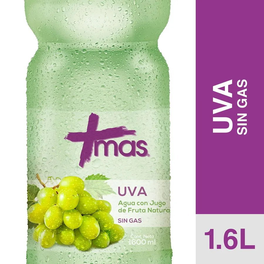 Agua Mas Uva Sin Gas 1.600 ML