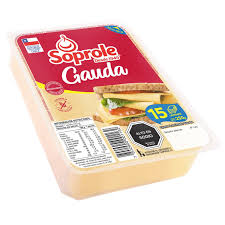 QUESO GAUDA SOPROLE 15 LAMINAS 250 GR 