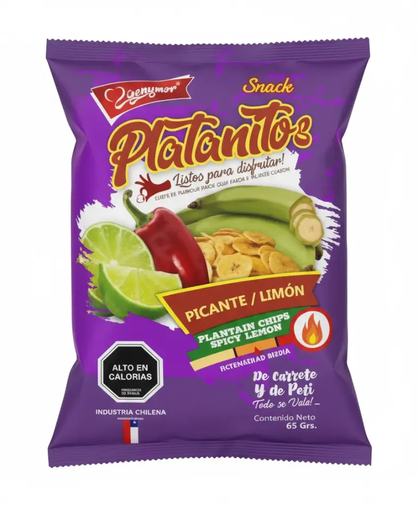 PLATANITOS PICANTE/LIMON GENYMOR 65 GR 