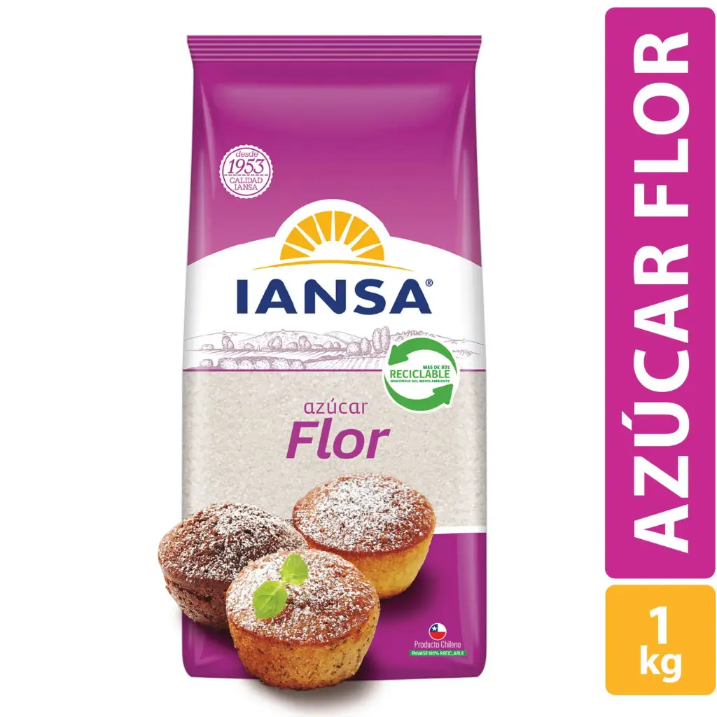 Azúcar Flor Iansa 1 kg 