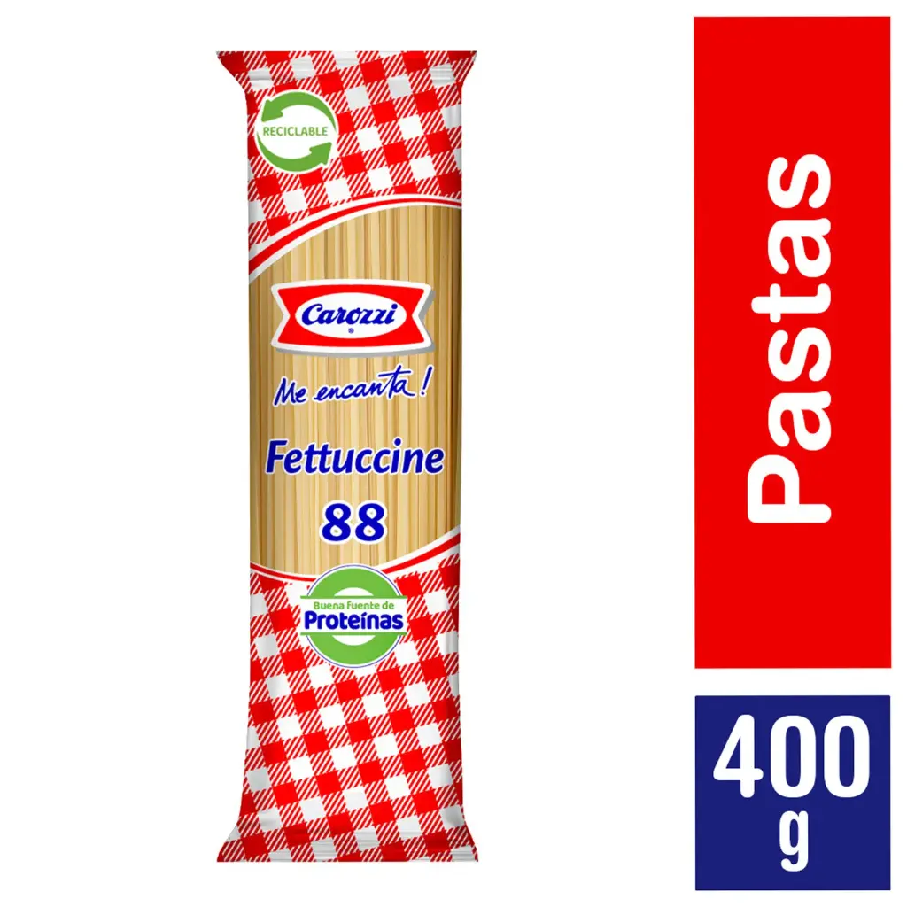 Pasta Fettuccine N°88 Carozzi 400 g 