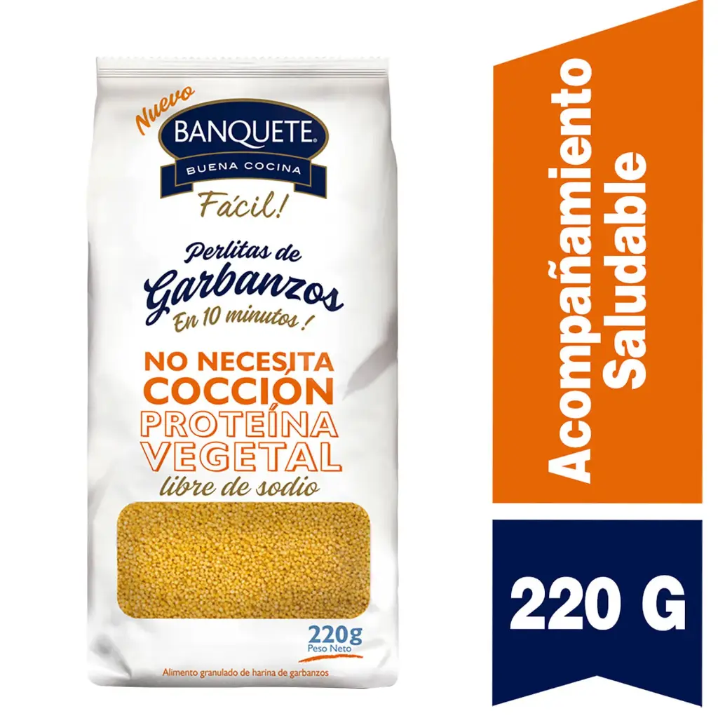 Perlitas Garbanzo Banquete Fácil 220 g 