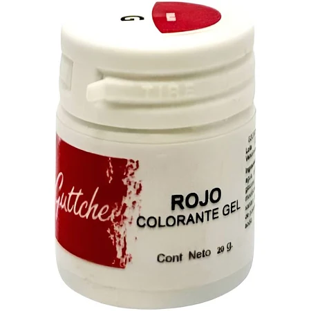 [P144] Colorante Gel Rojo Guttché JG – 20 g