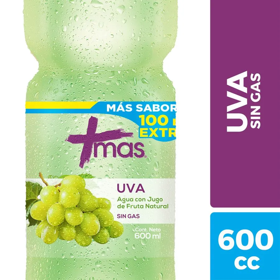 Agua Mas Uva Sin Gas – 600 ml