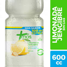 Agua Mas Limonada Jengibre Sin Gas – 600 ml
