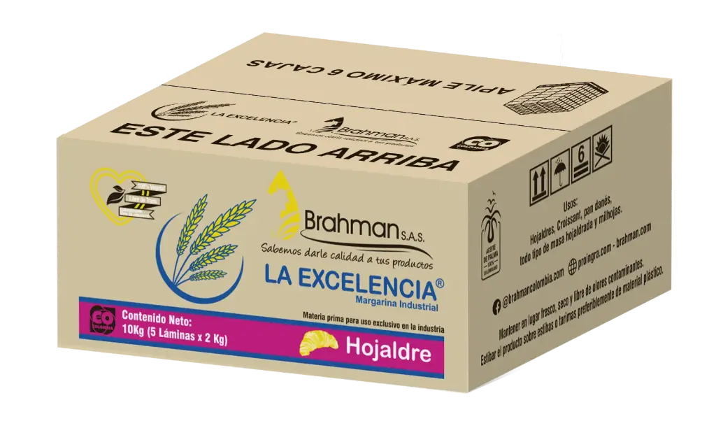 🥐 Plaia Margarina de Hojaldre Precortada Caja – 2x10x1 kg 
