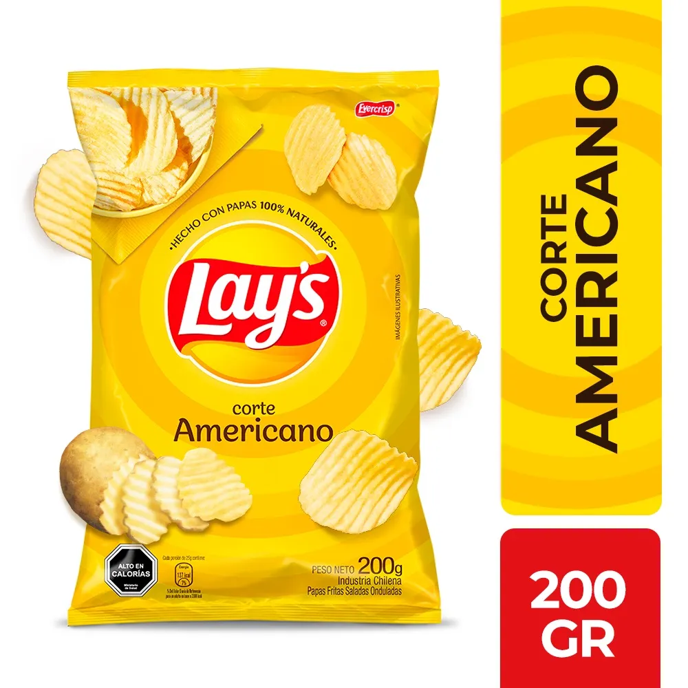 [P2096] 🥔 Papas Fritas Lay’s – 200 g 