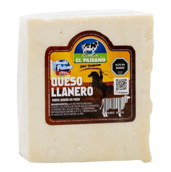 [QLTEP] 🧀 Queso Llanero en Trozo El Paisano - kg