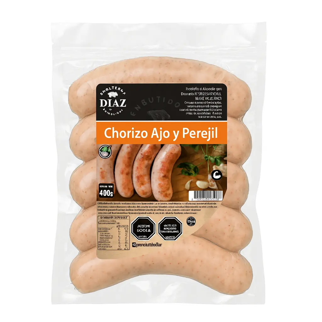 🧄🌿 Chorizo Ajo & Perejil Embutidos Díaz – 400 g