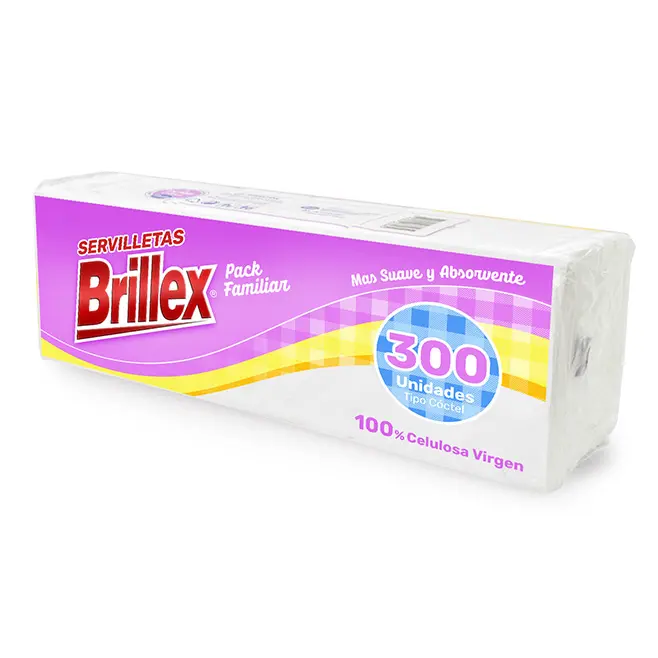 🧻 Brillex Servilletas 300 Unidades 24 × 24 cm