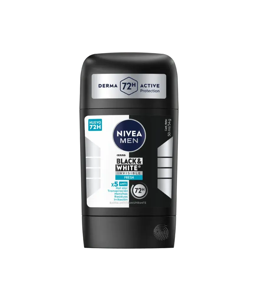 [P20014] 🖤⚪ Antitranspirante NIVEA Black & White Invisible 72h – 50 ml