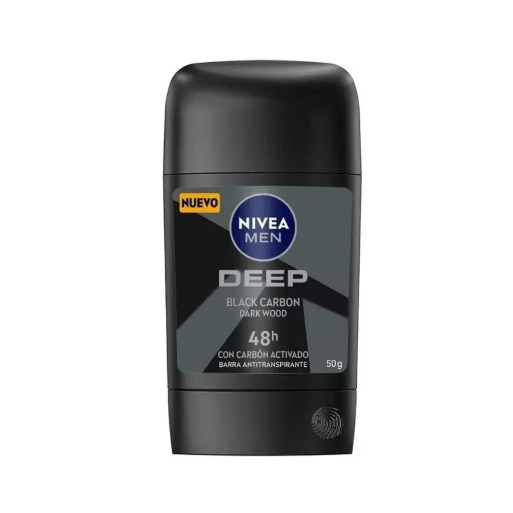 🖤🌿 NIVEA MEN Deep Black Carbon – Antitranspirante en Barra 50 ml