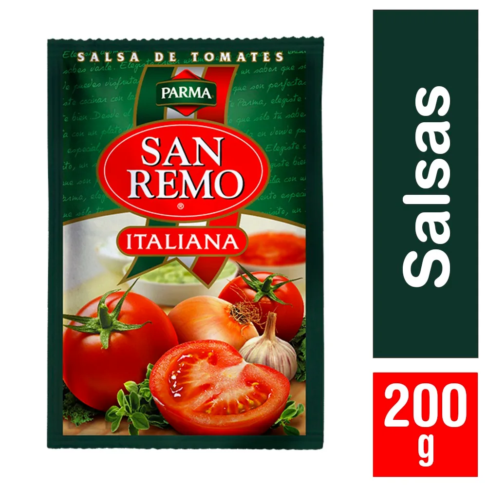 Salsa de tomate San Remo italiana sachet 200 g