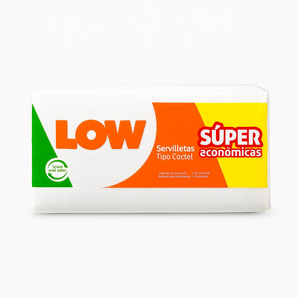 [P20053] 🧻 Low Servilletas Tipo Cóctel Súper Económicas 270 und