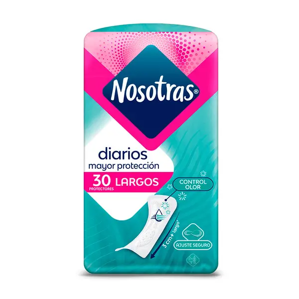 [P20071] 🩸 Nosotras Protectores Diarios Largo 30 unidades