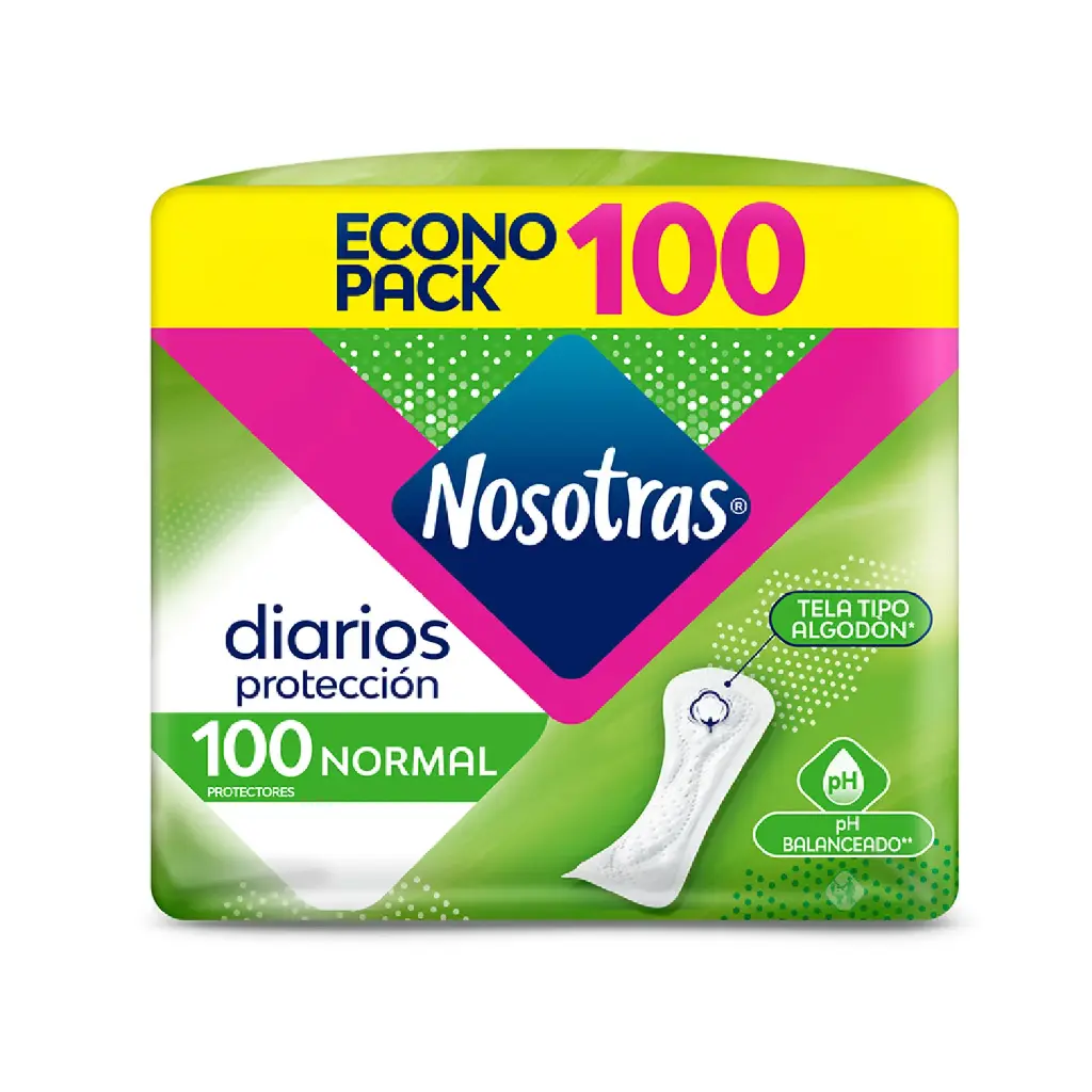 [P20072] 🩸 Nosotras Protectores Diarios 100 unidades